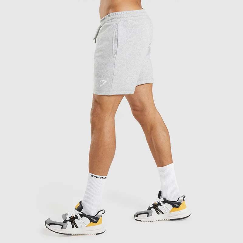 GYMSHARK CREST SHORTS Casual Shorts Men's Light Gray-3