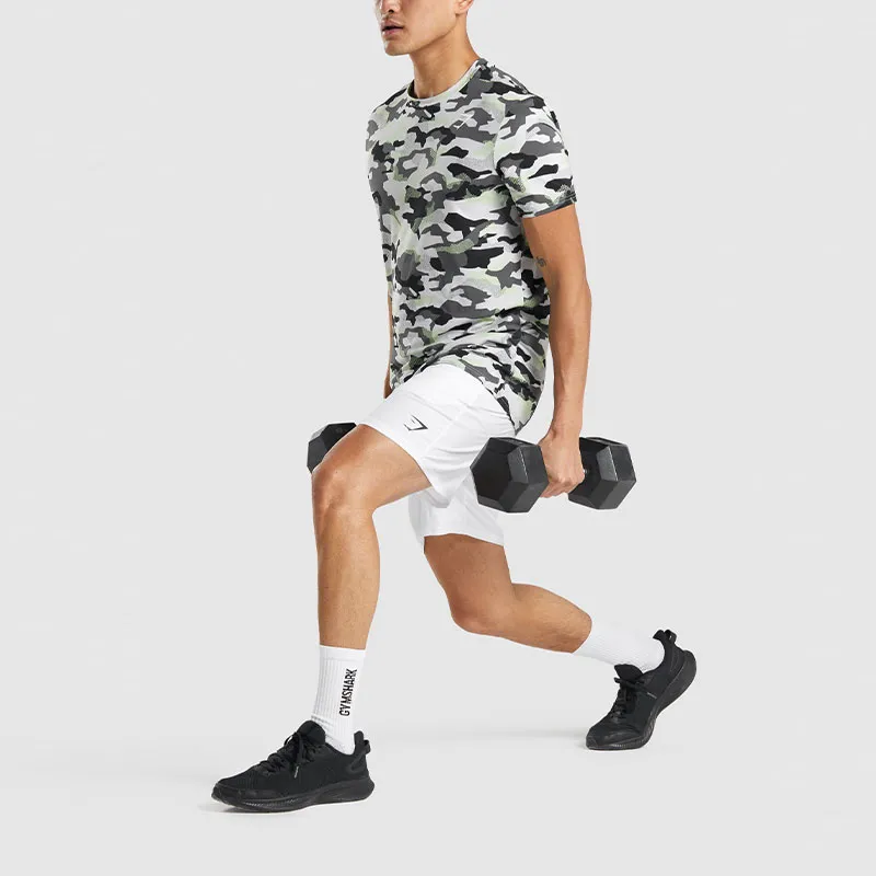 GYMSHARK ARRIVAL 7' SHORTS Casual Shorts Men's White-2