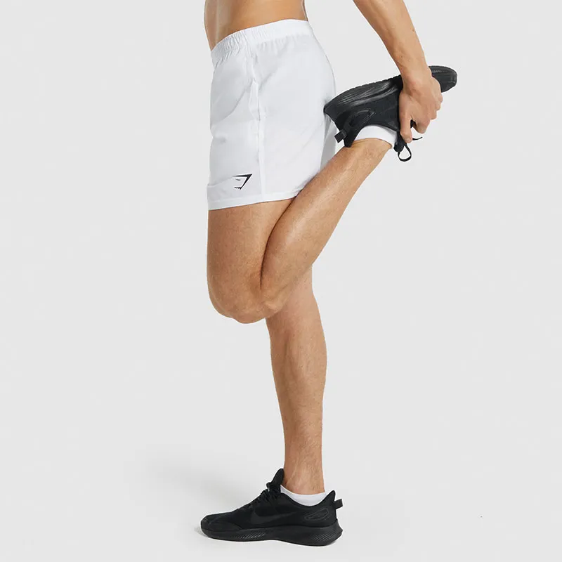 GYMSHARK ARRIVAL 5' SHORTS Casual Shorts Men's White-3