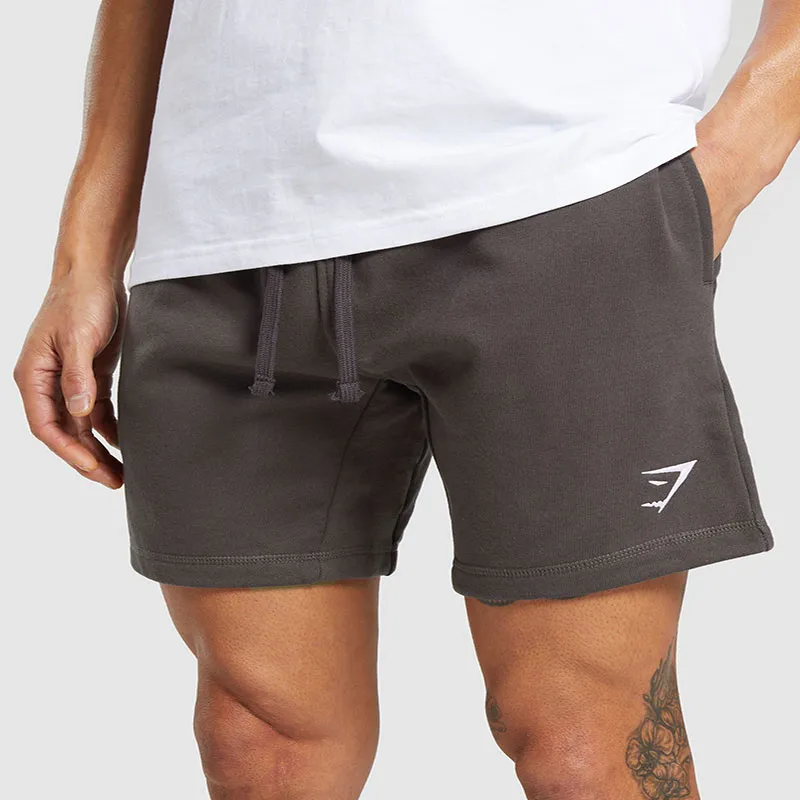GYMSHARK CREST SHORTS Casual Shorts Men's Gray Purple-3
