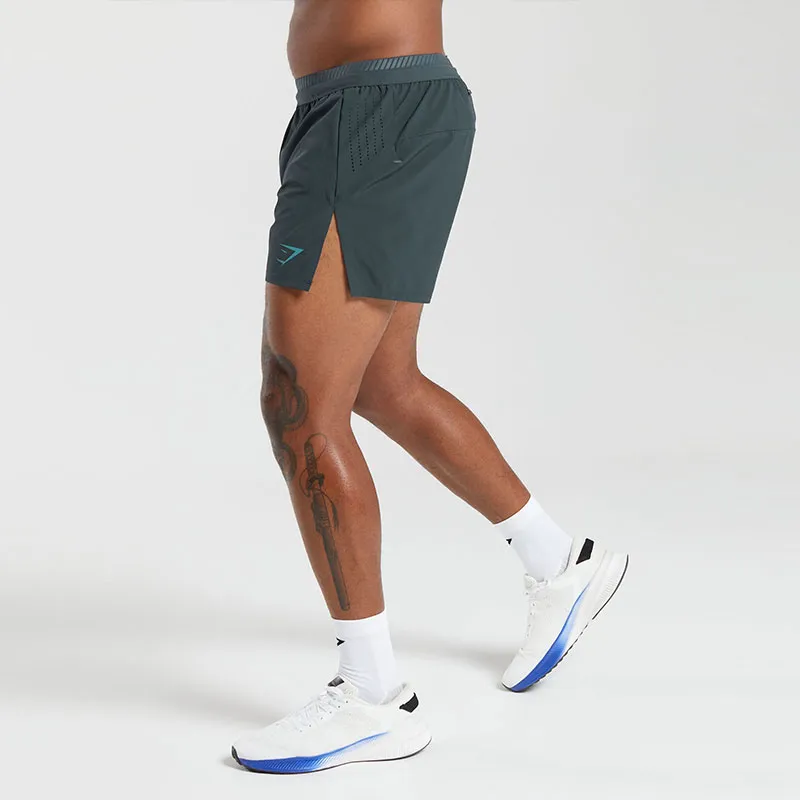 GYMSHARK APEX RUN 4' SHORTS Casual Shorts Men's Dark Cyan-3