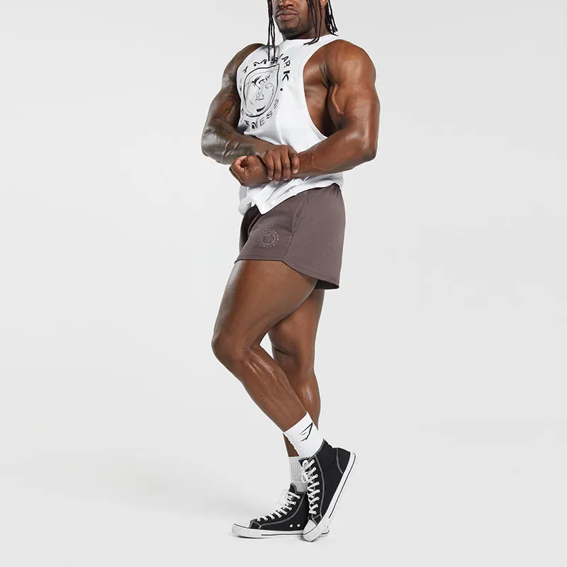 GYMSHARK LEGACY 4' SHORTS Casual Shorts Men's Walnut Wood Fuchsia-2