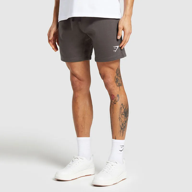 GYMSHARK CREST SHORTS Casual Shorts Men's Gray Purple-2