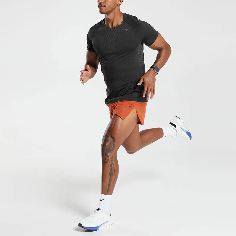 GYMSHARK APEX RUN 4' SHORTS Casual Shorts Men's Orange-2