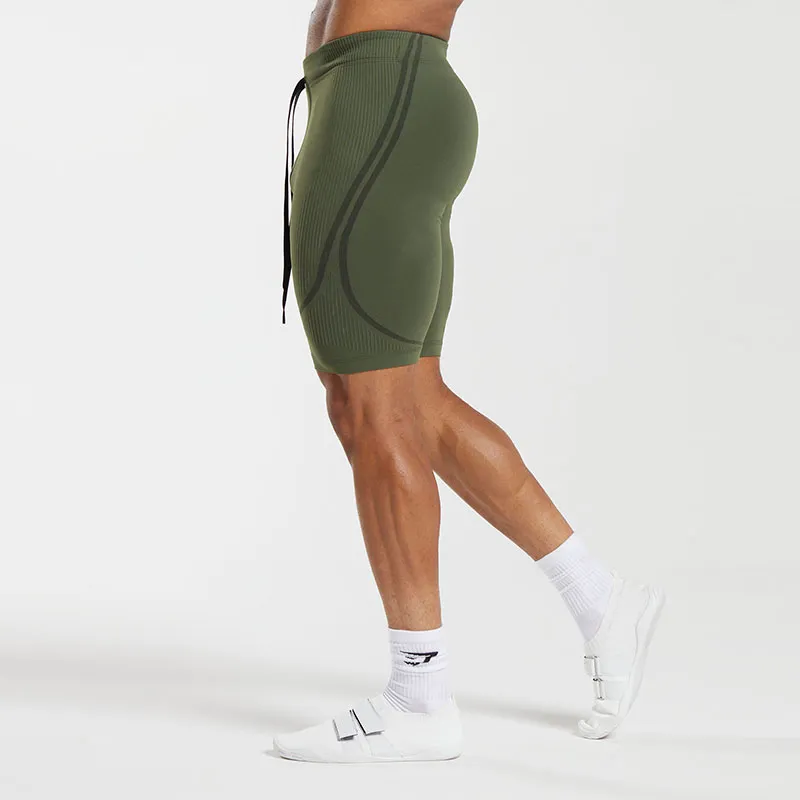 GYMSHARK 315 SEAMLESS SHORTS Sports Shorts Men's Green-3