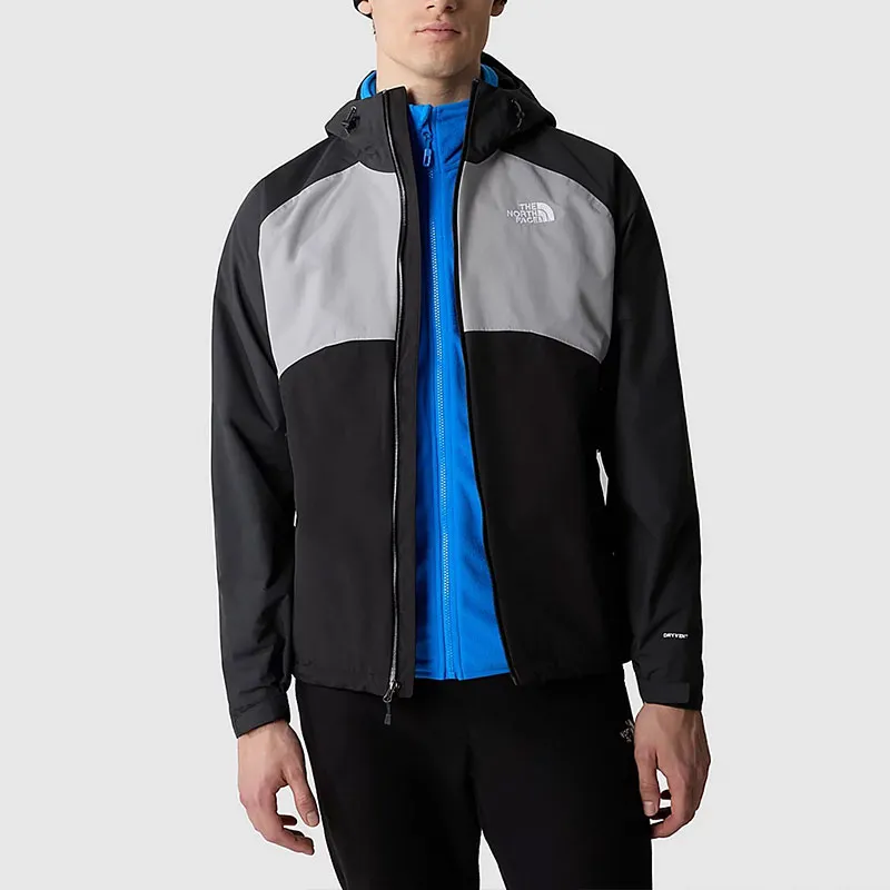 THE NORTH FACE MEN'S STRATOS HOODED JACKET Jackets Coats Men's Asphalt Gray-4