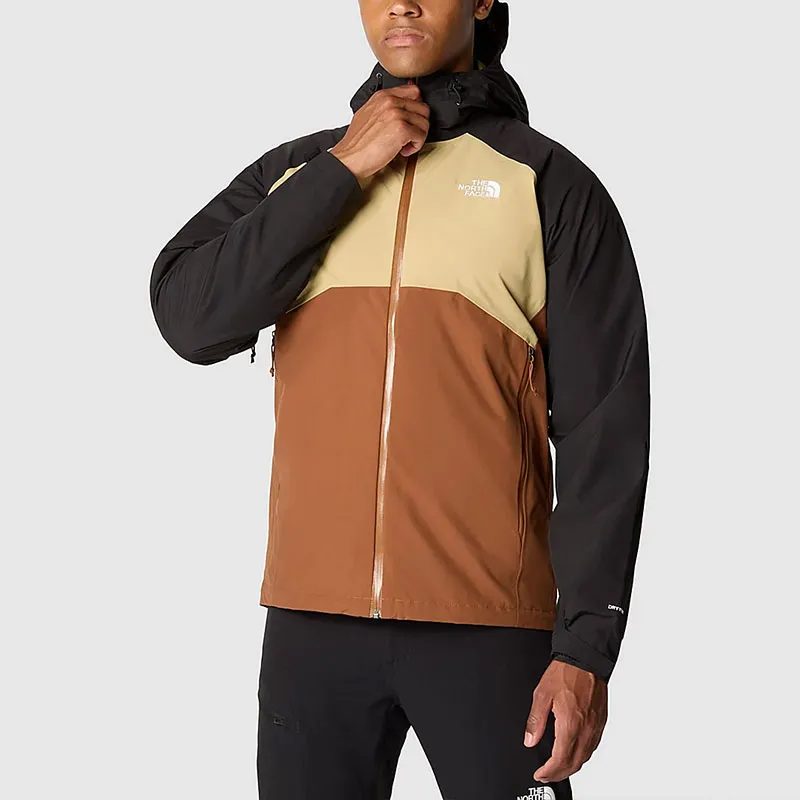 THE NORTH FACE MEN'S STRATOS HOODED JACKET Jackets Coats Men's Stone Brown-3