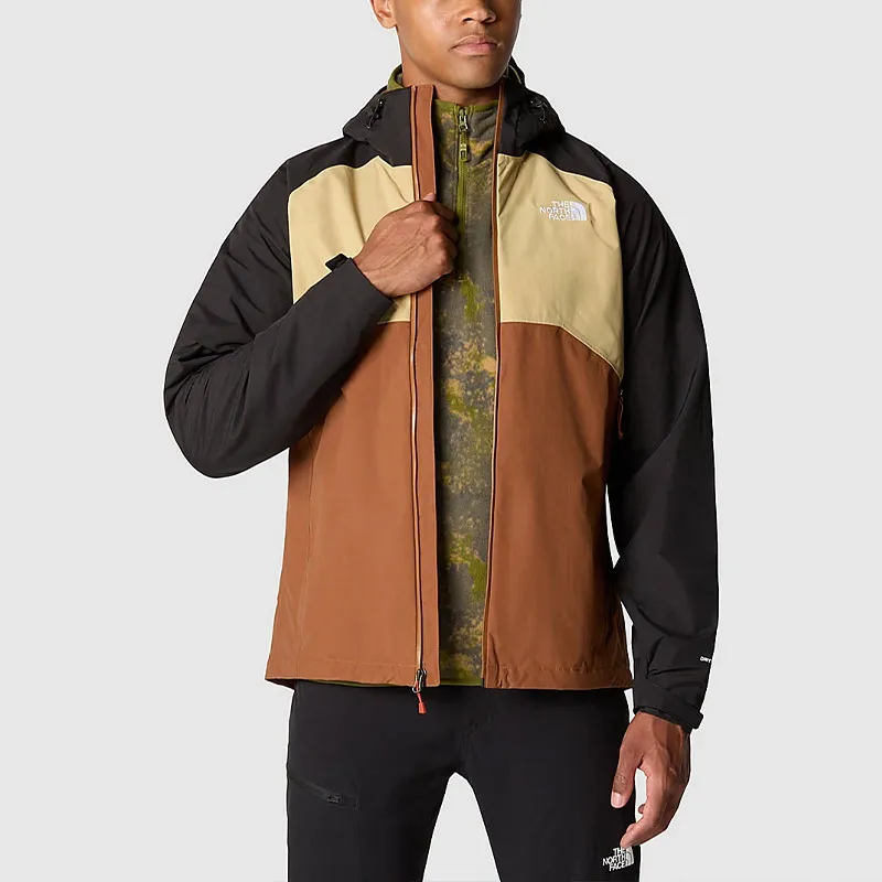 THE NORTH FACE MEN'S STRATOS HOODED JACKET Jackets Coats Men's Stone Brown-4