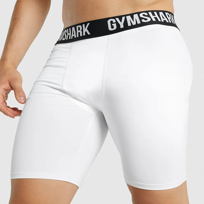 GYMSHARK ELEMENT BASELAYER SHORTS Sports Shorts Men's White-3