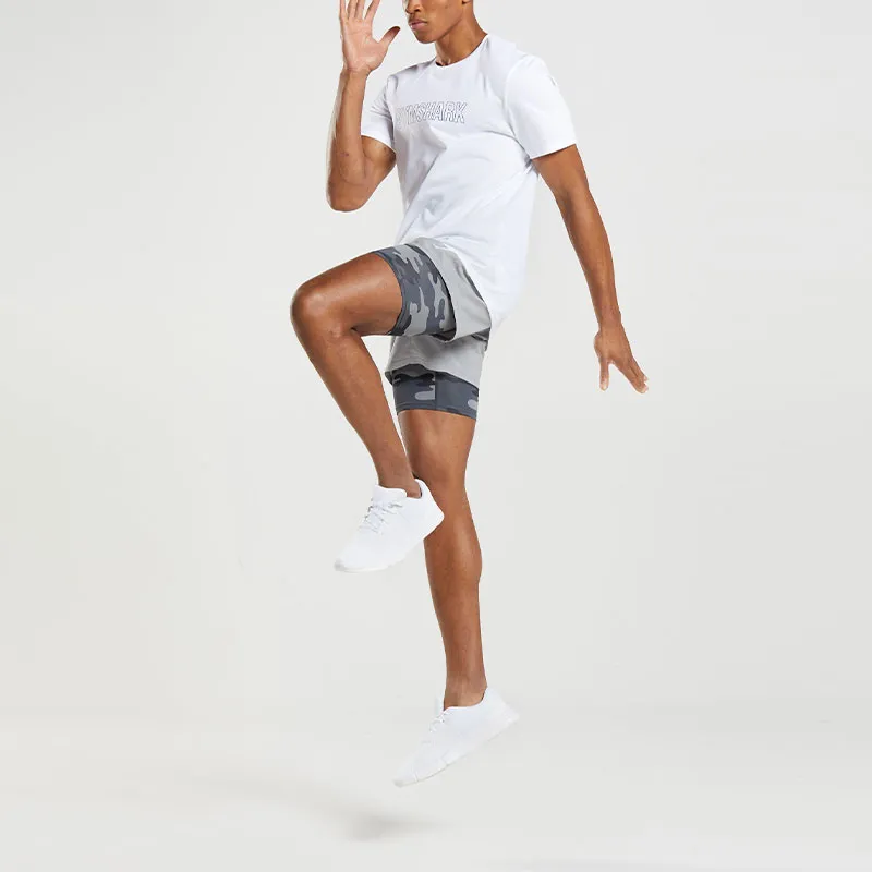 GYMSHARK ELEMENT BASELAYER SHORTS Sports Shorts Men's Gray-2