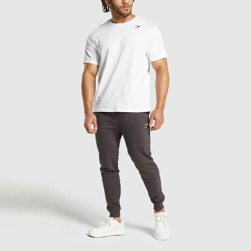 GYMSHARK CREST JOGGERS Knitted Sports Pants Men's Gray Purple-2