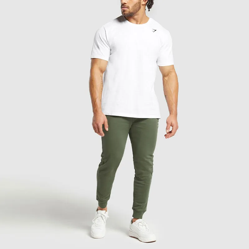 GYMSHARK CREST JOGGERS Knitted Sports Pants Men's Olive Green-2