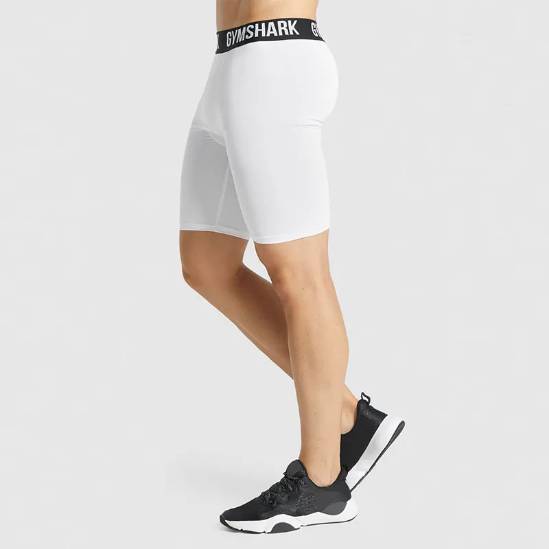 GYMSHARK ELEMENT BASELAYER SHORTS Sports Shorts Men's White-2