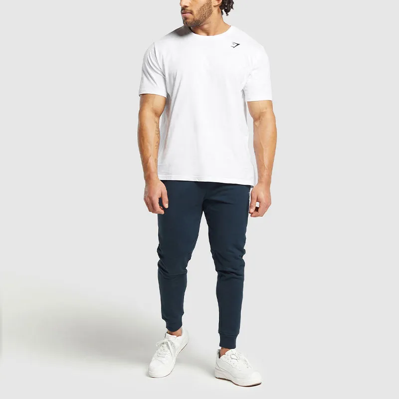 GYMSHARK CREST JOGGERS Knitted Sports Pants Men's Marine Blue-2