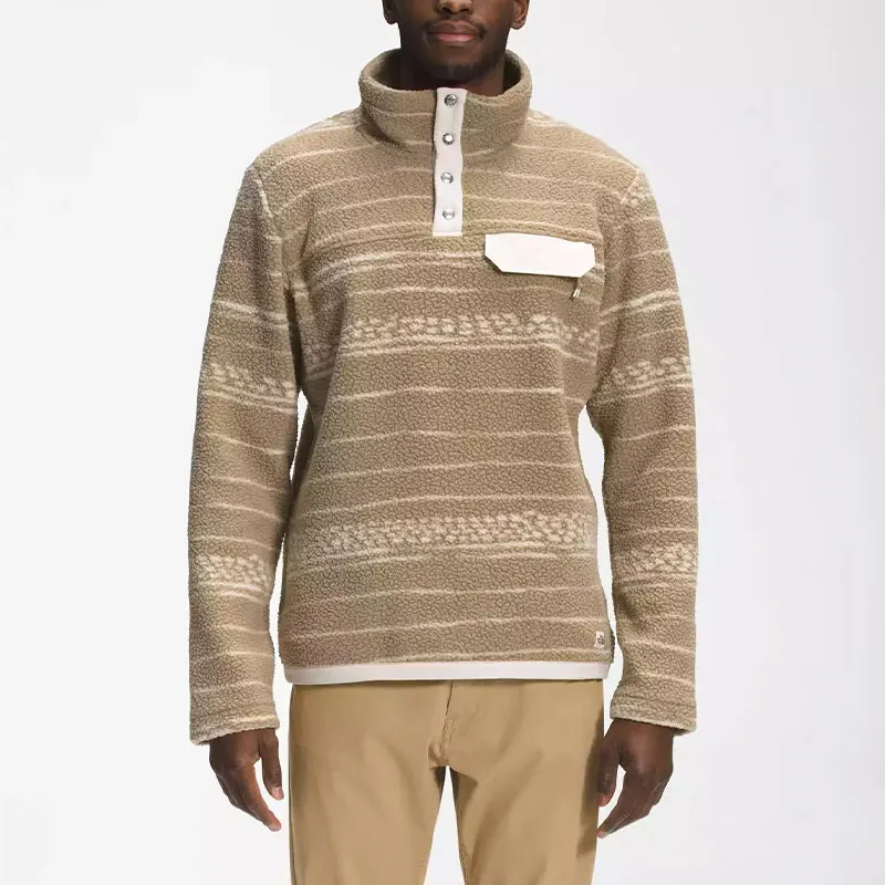 THE NORTH FACE Men's Printed Cragmont ½ Snap Pullover Sweatshirt Men's Khaki-3