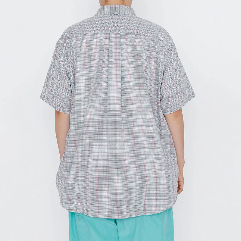 THE NORTH FACE PURPLE LABEL Plaid Dobby Field S/S Shirt Shirt Men's Light Gray-4