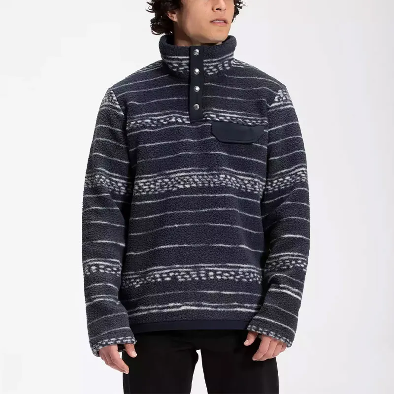 THE NORTH FACE Men's Printed Cragmont ½ Snap Pullover Sweatshirt Men's Blue-3