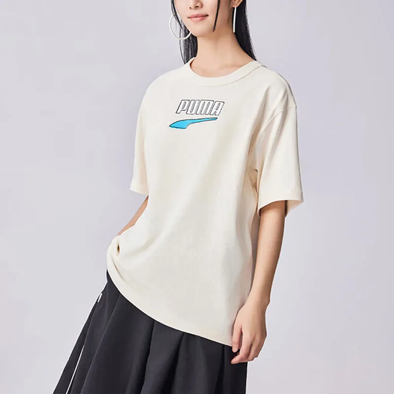 PUMA T Shirt Unisex Almond Candy-4