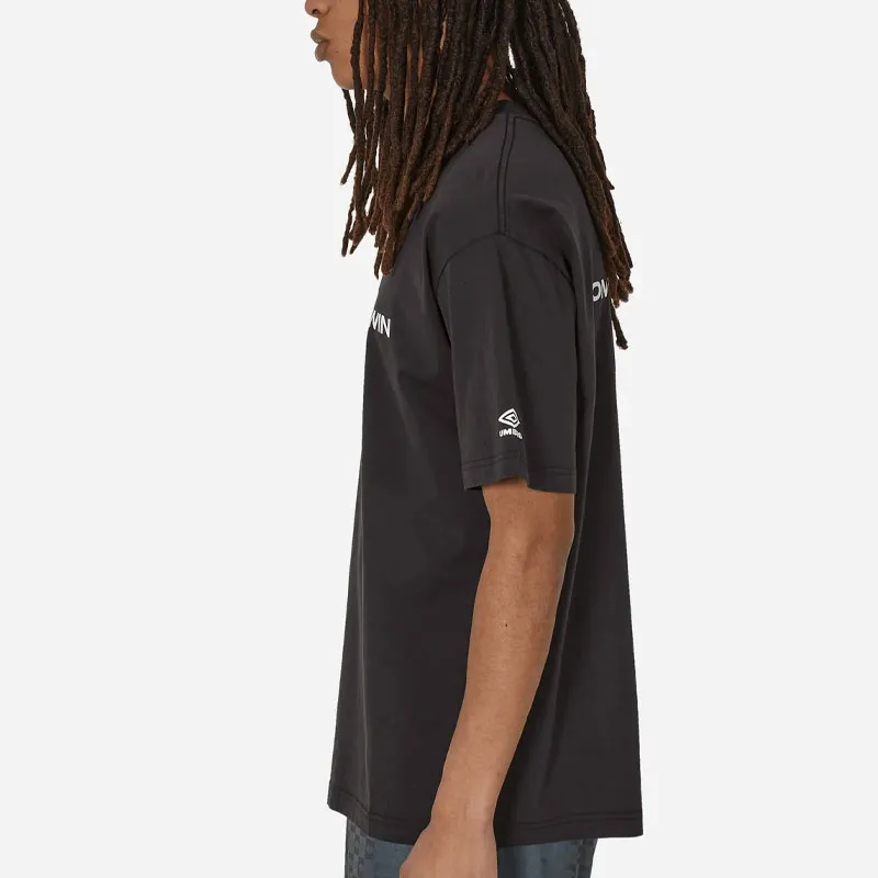 Umbro x Slam Jam Letter Print Breathable Fashion Crew Neck Short Sleeved T Shirt T Shirt Men's Black-3