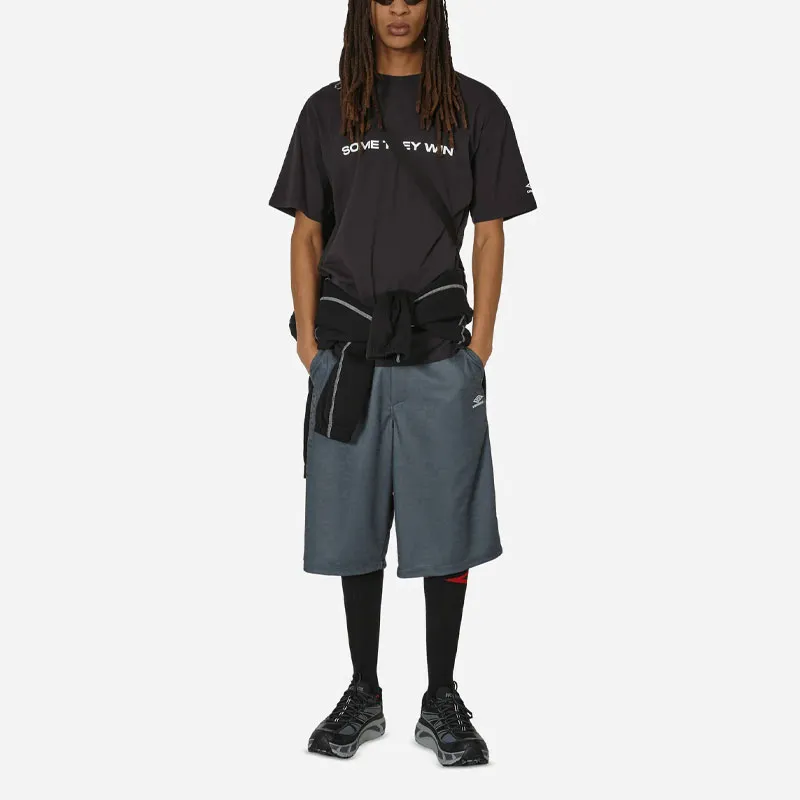 Umbro x Slam Jam Letter Print Breathable Fashion Crew Neck Short Sleeved T Shirt T Shirt Men's Black-2