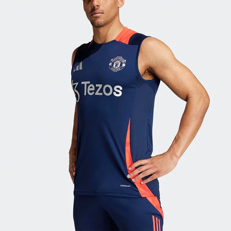 Adidas SS24 Soccer Jersey Men's Blue-4