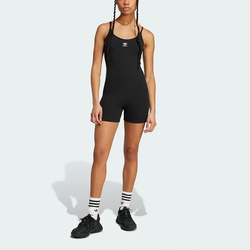 Adidas Women's Essentials Rib Bodysuit Black-1