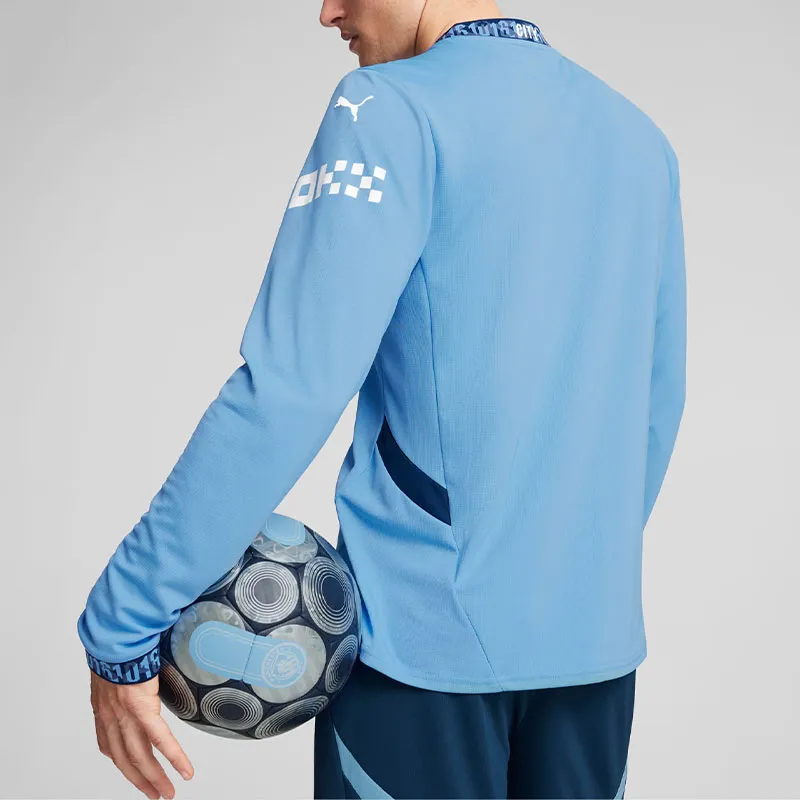 PUMA Camiseta De Fútbol De Manga Larga Manchester City 24/25 Local Para Hombre-4