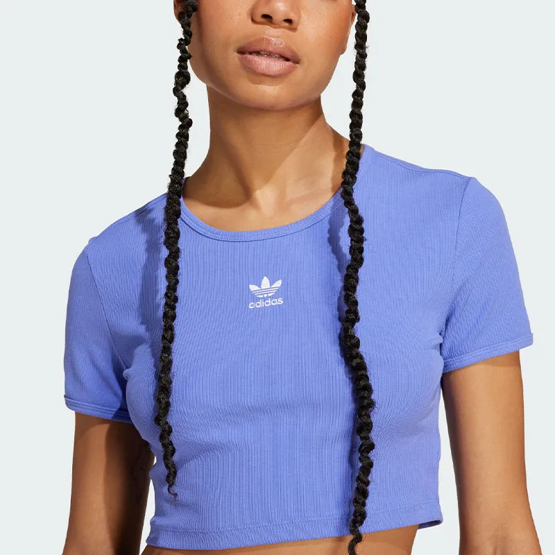 Adidas Originals ESSENTIALS Regular T Shirt Women's Cobalt Blue-3