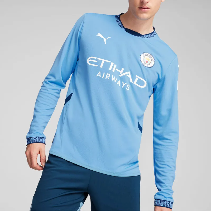 PUMA Camiseta De Fútbol De Manga Larga Manchester City 24/25 Local Para Hombre-3