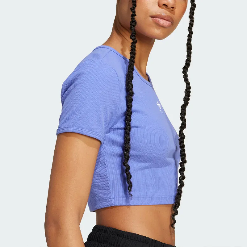 Adidas Originals ESSENTIALS Regular T Shirt Women's Cobalt Blue-4
