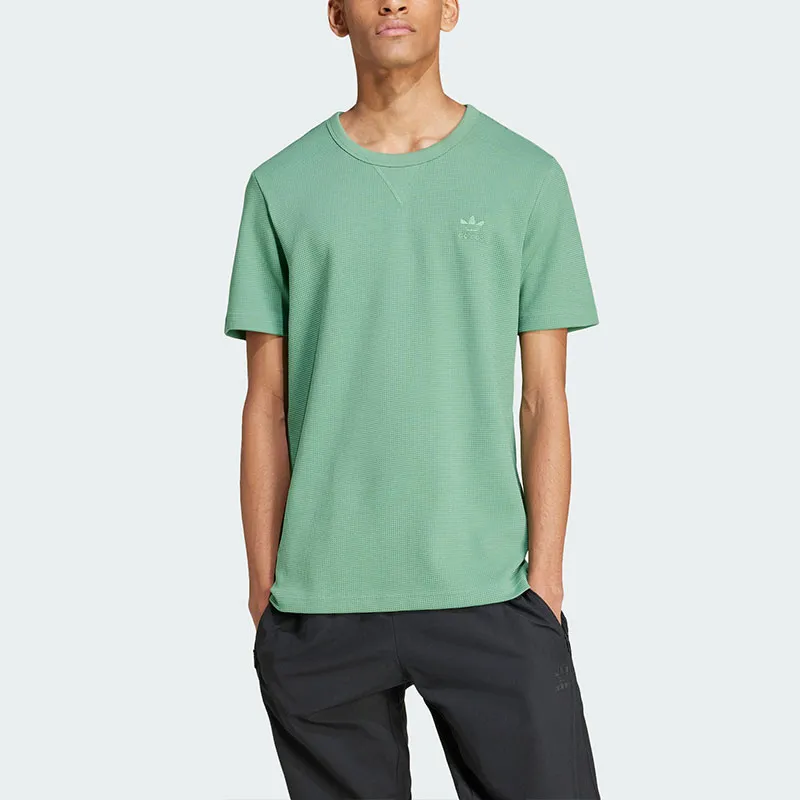 Adidas Originals Essential T Shirt Men's Light Green-2