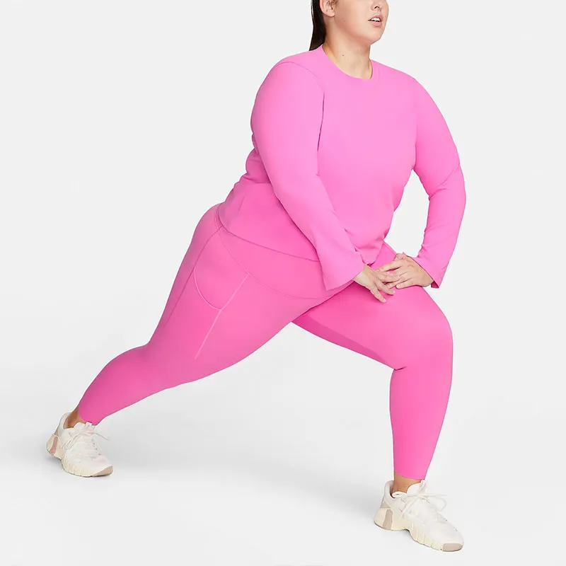 Nike One Fitted Women's Dri FIT Long Sleeve Top Plus Size-2