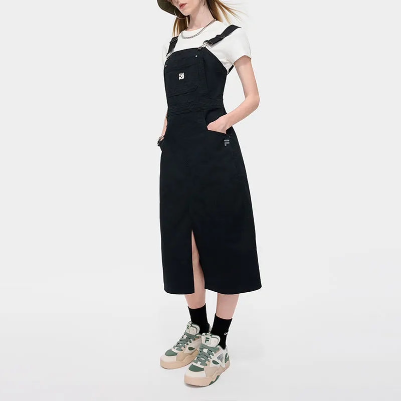 FILA FUSION Sleeveless Dress Women's Jet Black-4
