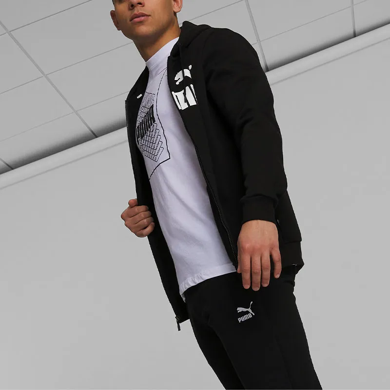 PUMA Essentials Men's Hoodie Jackets Coats Men's Black-3