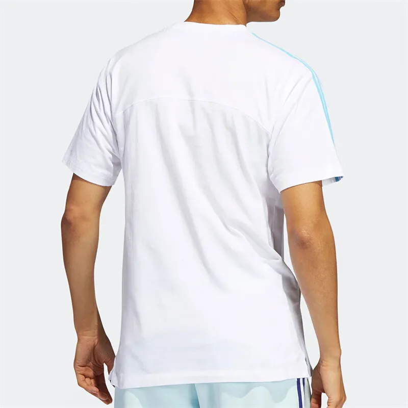 Adidas Originals T Shirt Men's Sky Blue/White-3
