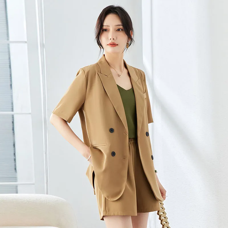 TERRE BLEUE Casual Suit Women's Khaki-2