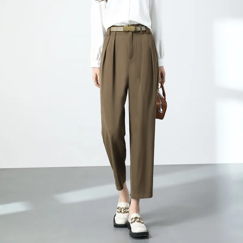 TERRE BLEUE Casual Pants Women's Light Khaki-2