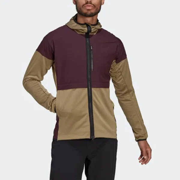 Adidas FIVE TEN FLOOCE WIND JACKET Jackets Coats Men's Brown-1