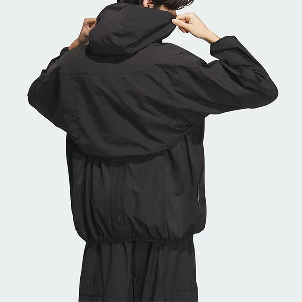 Adidas FUTURE STYLE WOVEN JACKET Jackets Coats Men's Black-4