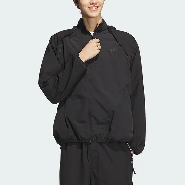 Adidas FUTURE STYLE WOVEN JACKET Jackets Coats Men's Black-2