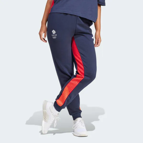 Adidas UK Training Wear Olympics Collection TEAM GB DANCE CARGO JOGGERS Casual Pants Women's Blue-1