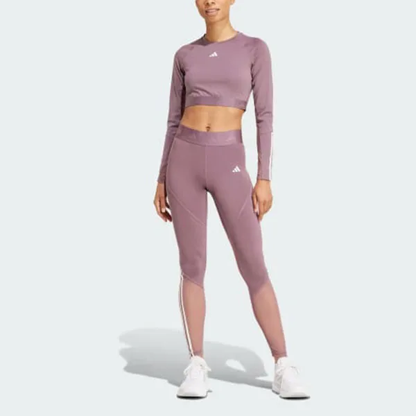 Adidas Free Shipping With AdiClub Hyperglam Training Cropped Long Sleeve Tee-1