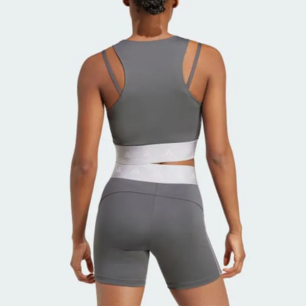 Adidas HYPERGLAM TRAINING TANK TOP Sport Vests Women's Gray-2