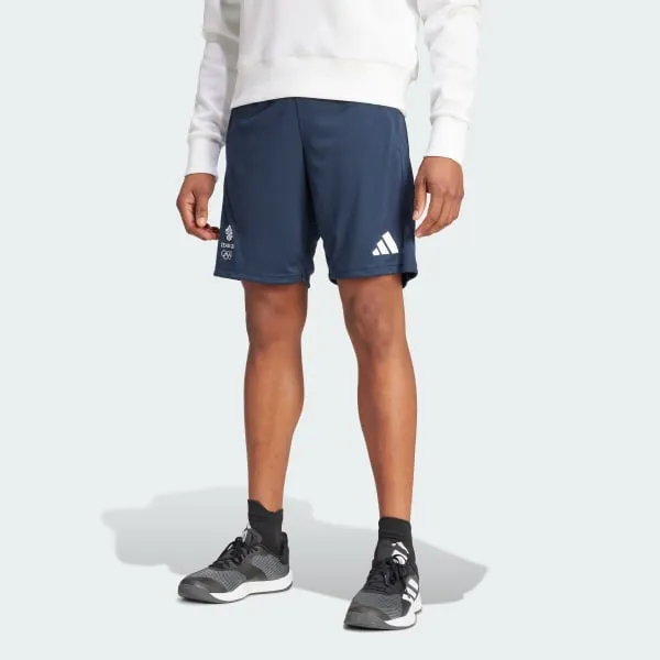 Adidas UK Training Shorts Olympics Collection TEAM GB TRAINING SHORTS Sports Shorts Men's Blue-2