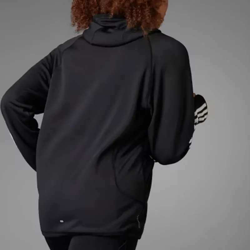 Adidas Free Shipping With AdiClub Own The Run 3 Stripes Hoodie-1