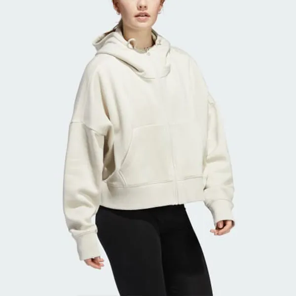 Adidas Lounge W LOUNGE FZ Sweatshirt Women's White-2