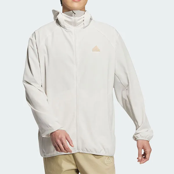 Adidas V LT WVN JKT Jackets Coats Unisex White-3