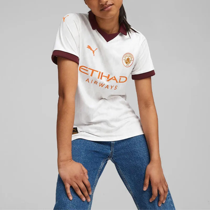 PUMA Manchester City Soccer Jersey Women's White-4