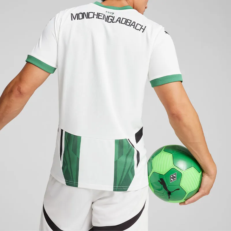 PUMA SS24 Soccer Jersey Men's White Green-3
