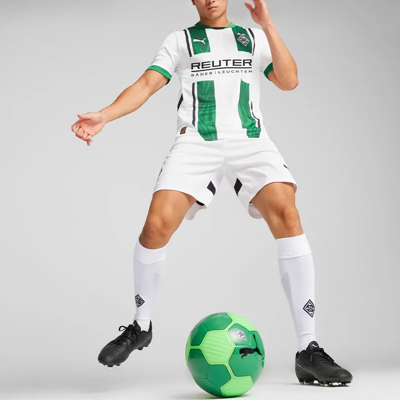PUMA SS24 Soccer Jersey Men's White Green-2